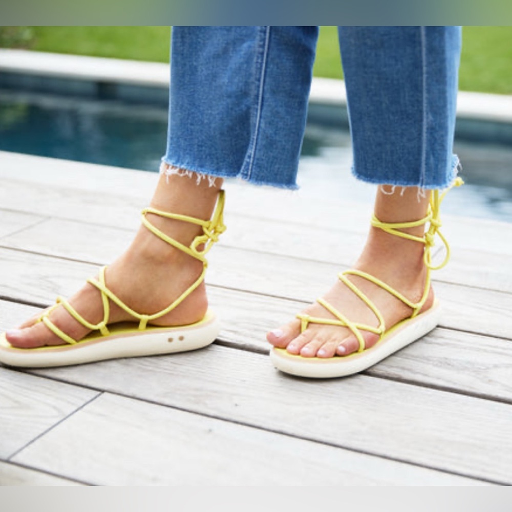 Beek Lace Up Leather Sandals